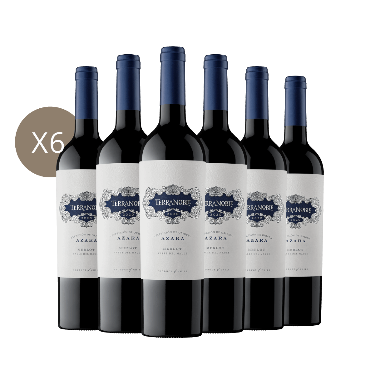 Azara Merlot - Caja 6 Botellas