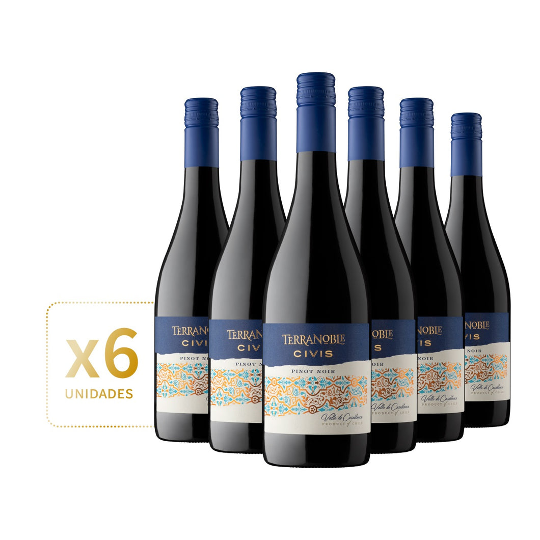 TerraNoble Civis Pinot Noir ** caja 6 bot **  NUEVA IMAGEN