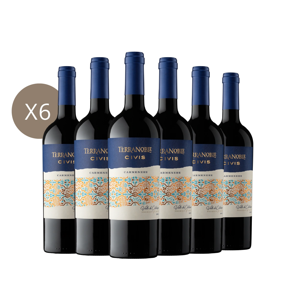Civis Carmenere - Caja 6 Botellas